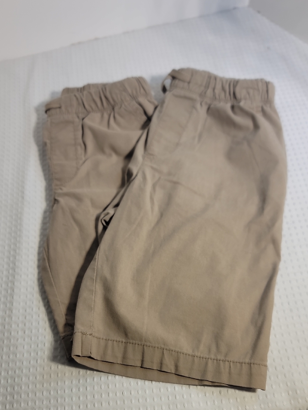 wonder nation tan elastic waist shorts
